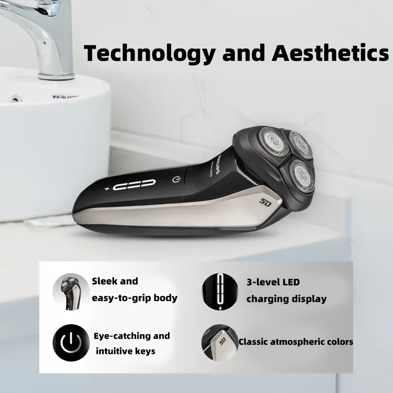 Электробритва S3208 Wind Cutting System 5-D Floating Razor Head Intelligent Control Motor