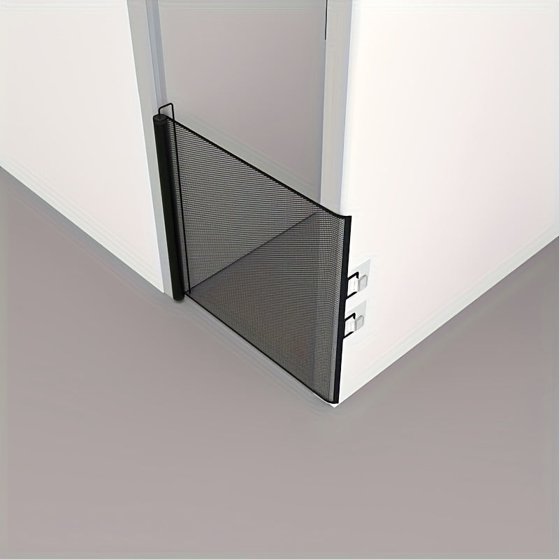 Adjustable Portable Pet Barrier for Indoor Outdoor Stairs Safety Mesh Fence