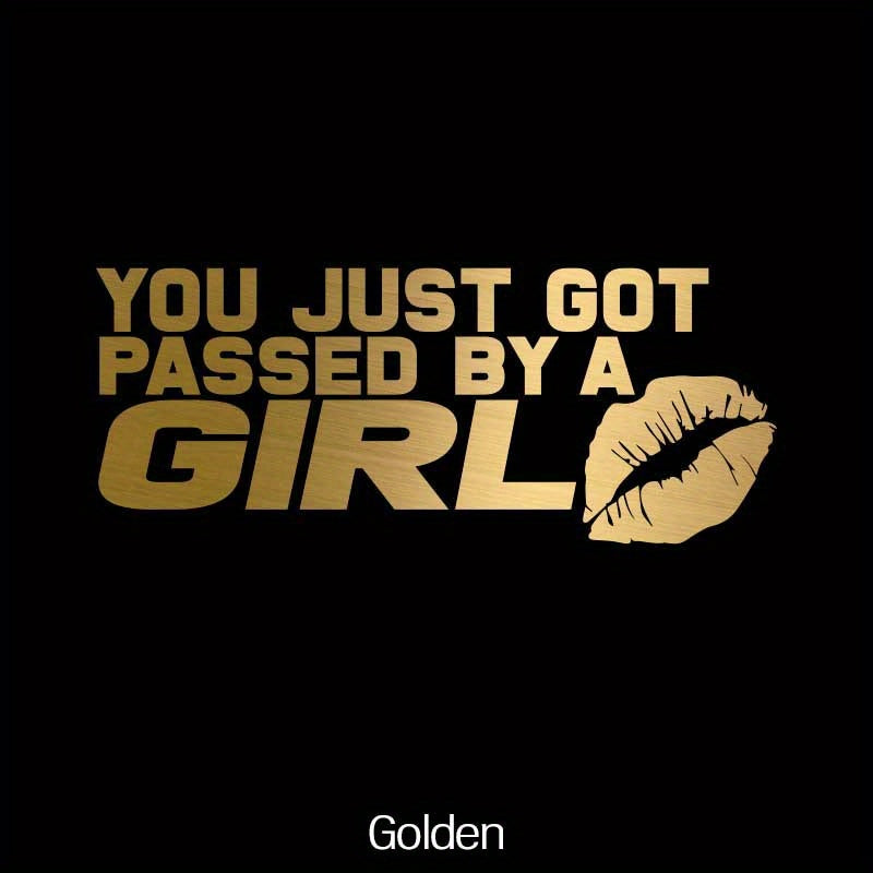 Girl Glitter Red Lip Print Car Sticker Waterproof Vinyl Decal