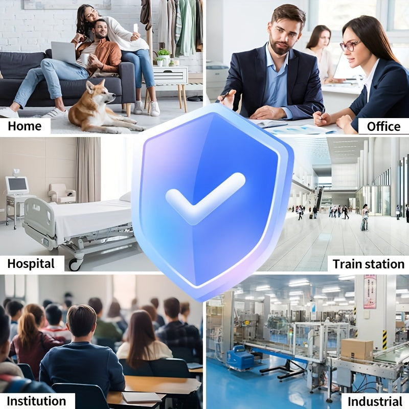 Paquete de 6 filtros de aire plisados 14x14x1 MERV 8 para sistemas HVAC y de aire acondicionado