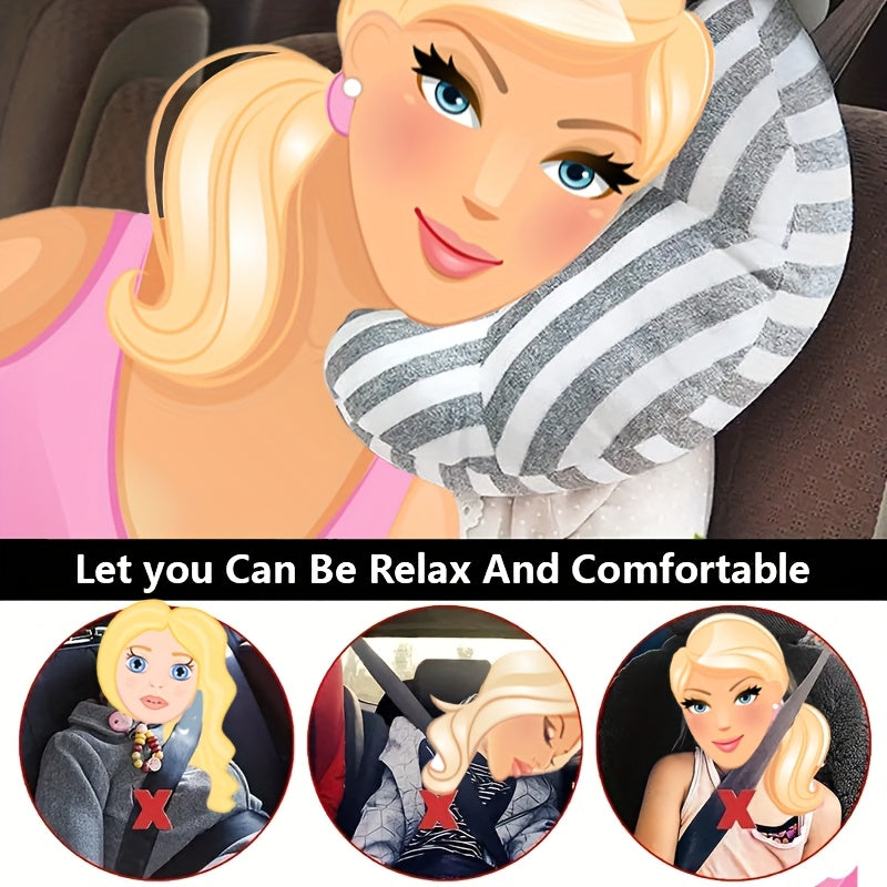 Car Travel Neck Pillow Soft Support Cover for Cars and SUVs