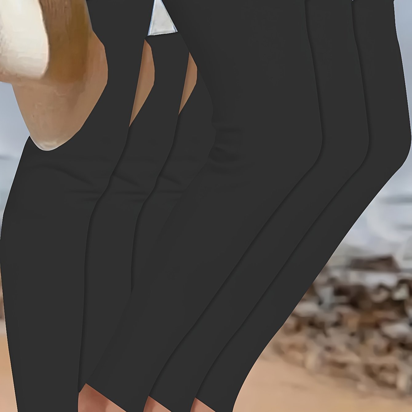 Conjunto de leggings deportivos talla grande, pantalones de yoga de cintura alta y secado rápido