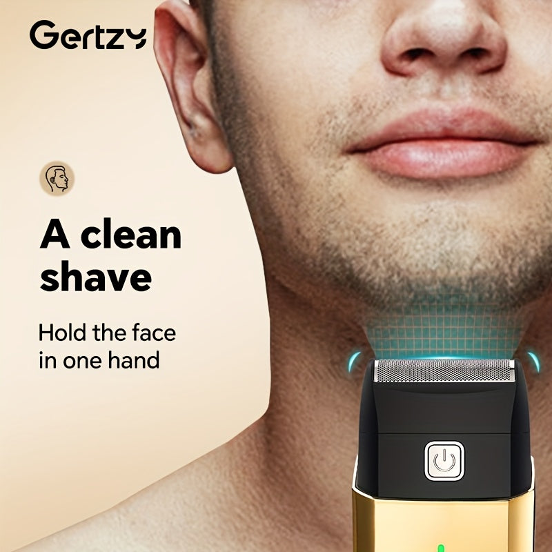 Электробритва с возвратно-поступательными лезвиями, триммер для бороды, портативное зарядное устройство USB, нож для большой площади, сетка