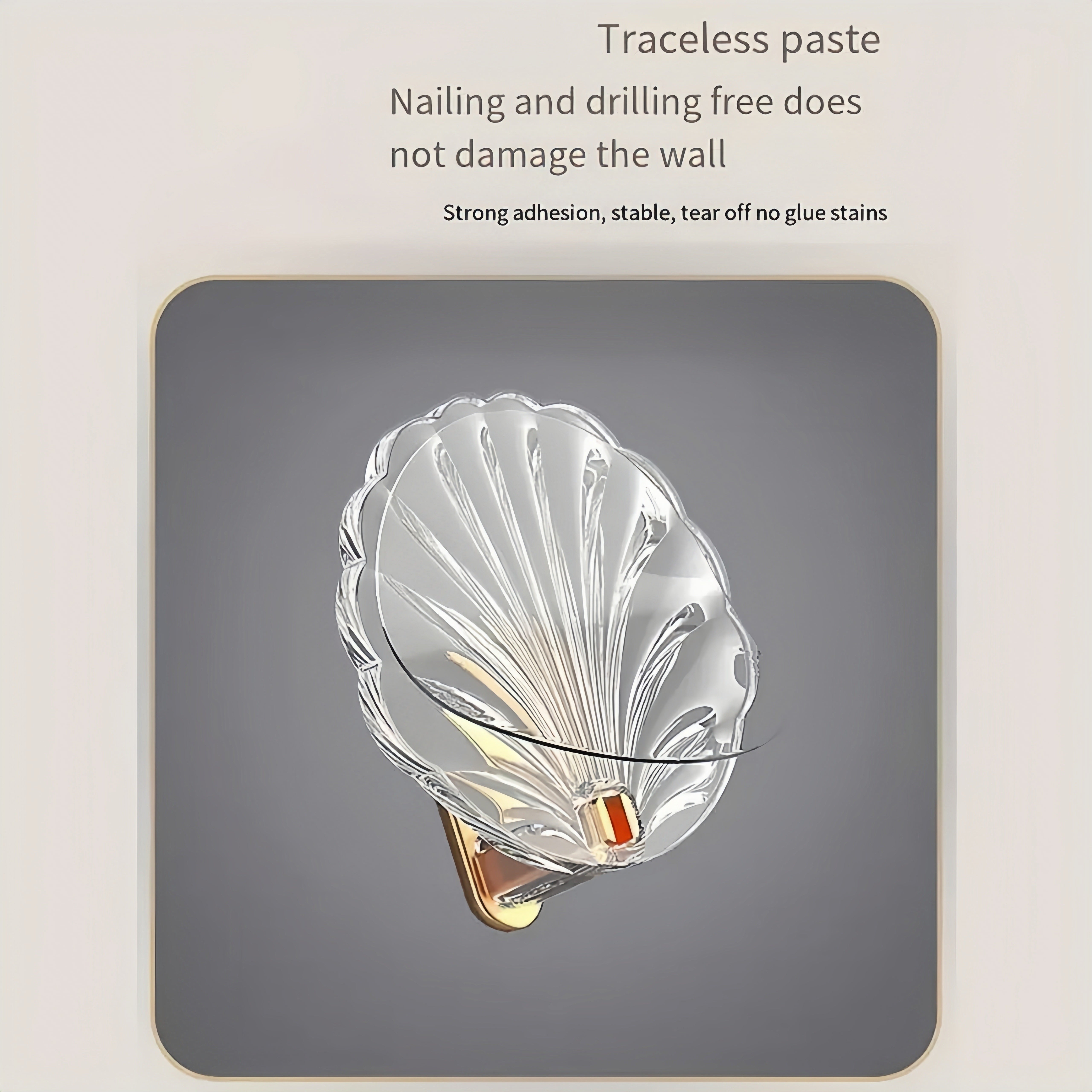 Light Gold-Plated Waterproof Heavy Duty Hooks for Kitchen Bathroom Set of 4