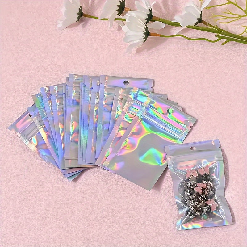 Набор из 50 плоских зиплок-пакетов для хранения кабелей данных и украшений