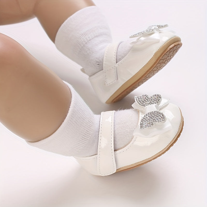 Baby Girls Shoes 0-1 Year Soft Rubber Sole Bow Princess Casual Spring Autumn