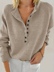 Plus Size Knitted Sweater Long Sleeve Casual Pullover Fall Winter Women