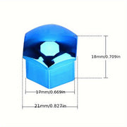 21Pcs Car Wheel Nut Cover Caps 17/21mm Rustproof Hub Screw Protector