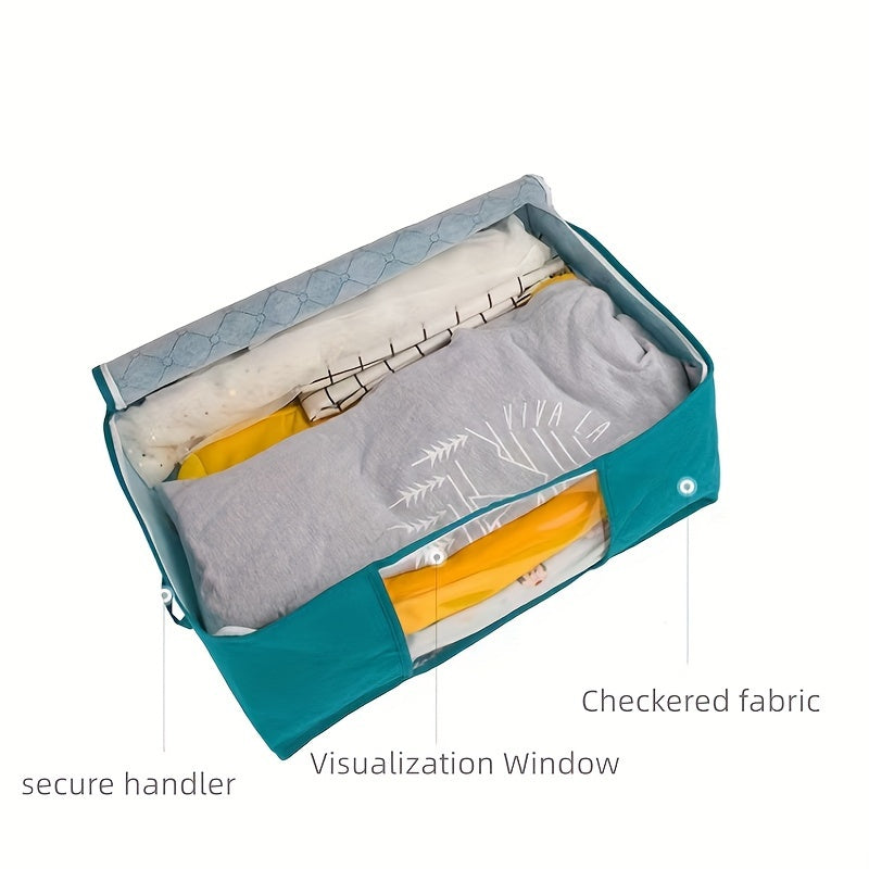 Folding Storage Box for Quilts Clothes Non-Woven Wardrobe Dustproof Organizer