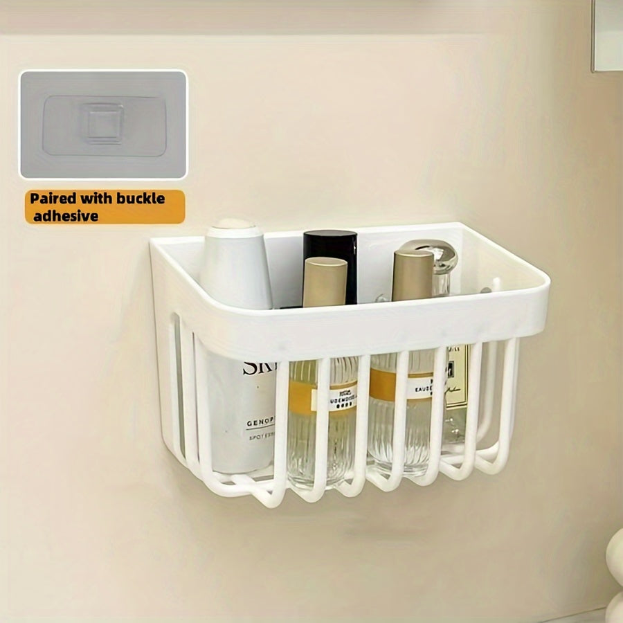Kitchen Sink Organizer with Drain Rack and Storage Basket for Sponges and Detergents
