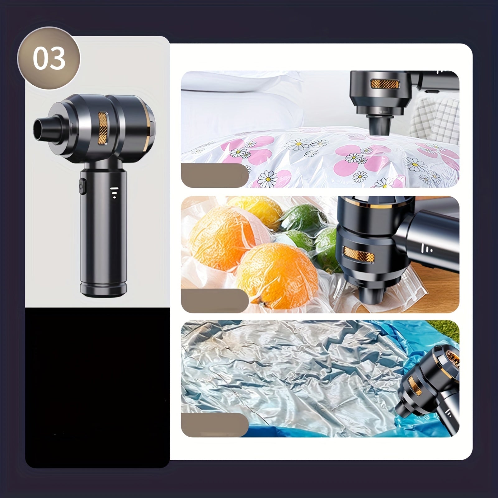 100W Cordless Mini Vacuum Cleaner 4-in-1 Handheld Car Home Keyboard