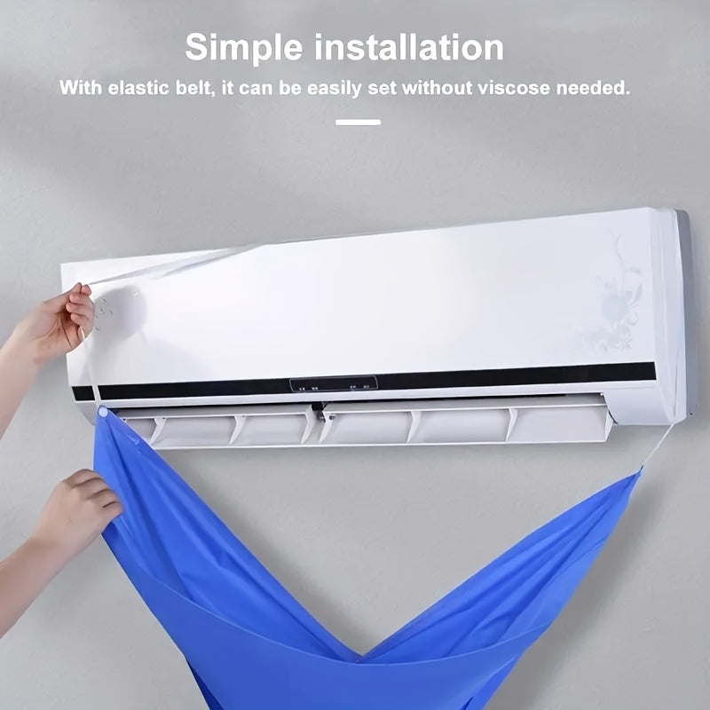 3-Piece Air Conditioner Cleaning Kit for Wall-Mounted Units Dust Cover Water Bag