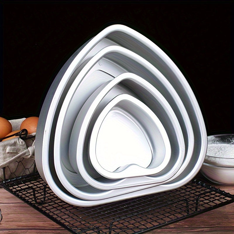 Heart-Shaped Anode Cake Pan and Loose Bottom Cake Molds Set, Non-Stick, Oven Safe, Halloween Baking
