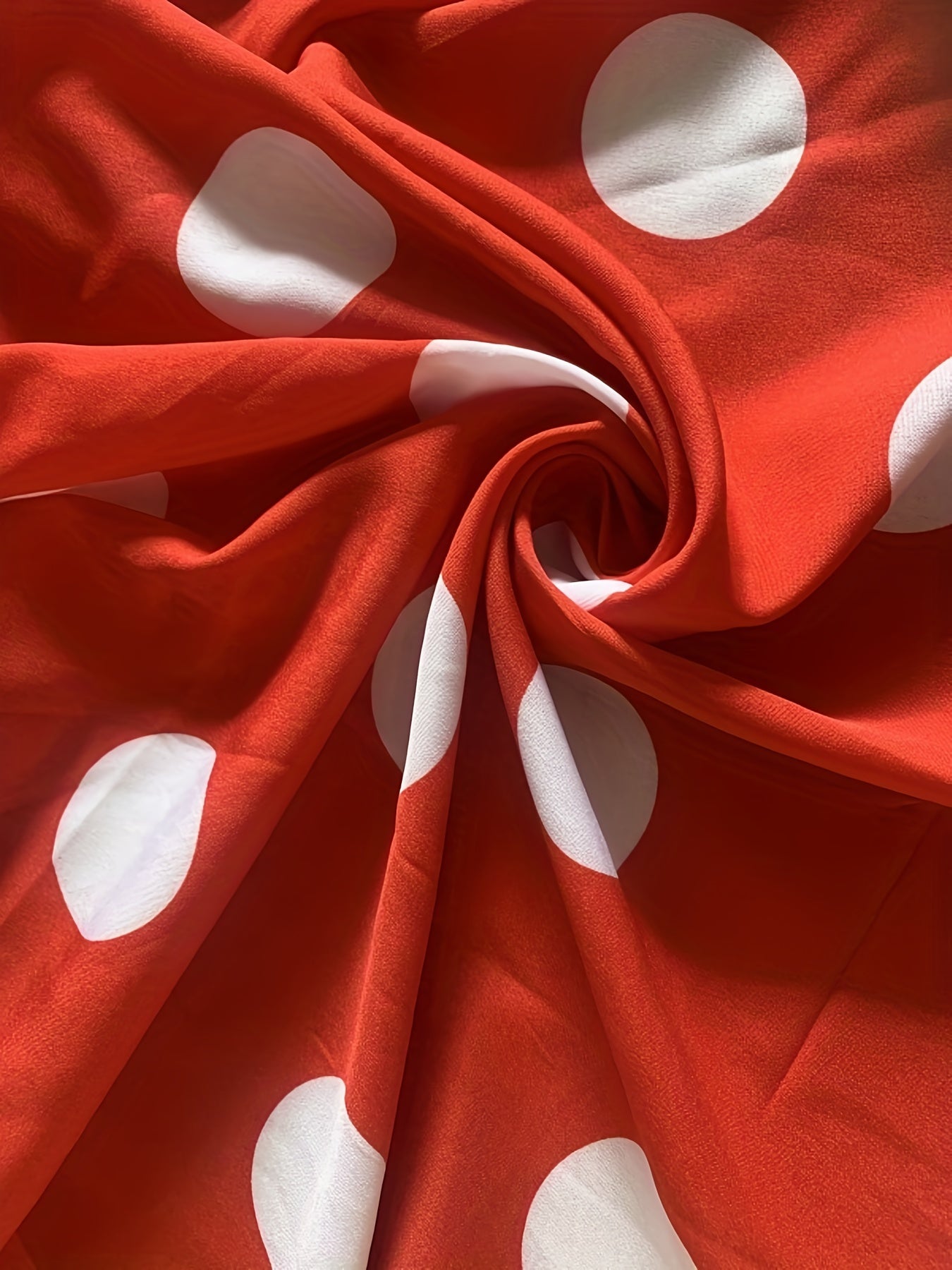 Plus Size Women's Polka Dot Maxi Dress with Collared Button Front and Belt