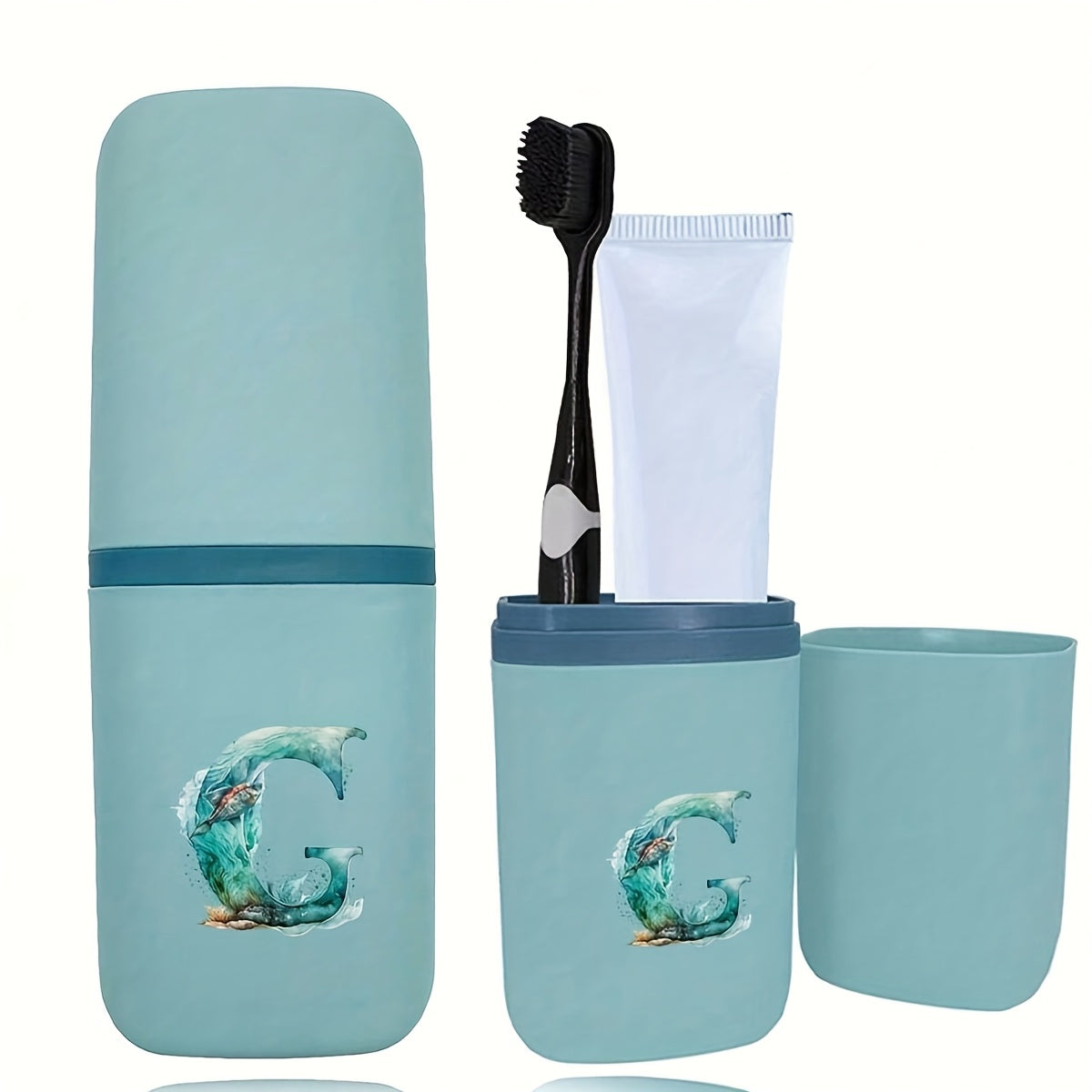 Tish cho'tkasi tutqichlari to'plami hammom aksessuarlari sayohat uchun suv o'tkazmaydigan saqlash qutisi