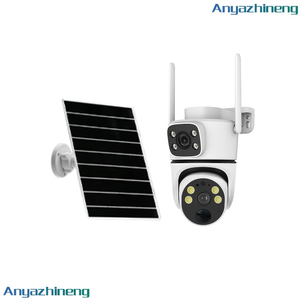 Outdoor Security Camera with PTZ 1080p HD Motion Detection Two-Way Audio Solar Powered