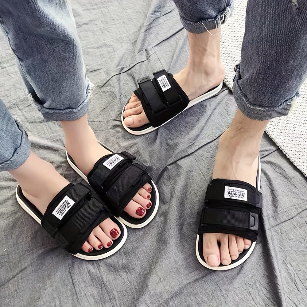 Zapatillas abiertas para hombre, transpirables, suela de goma antideslizante, casuales para verano