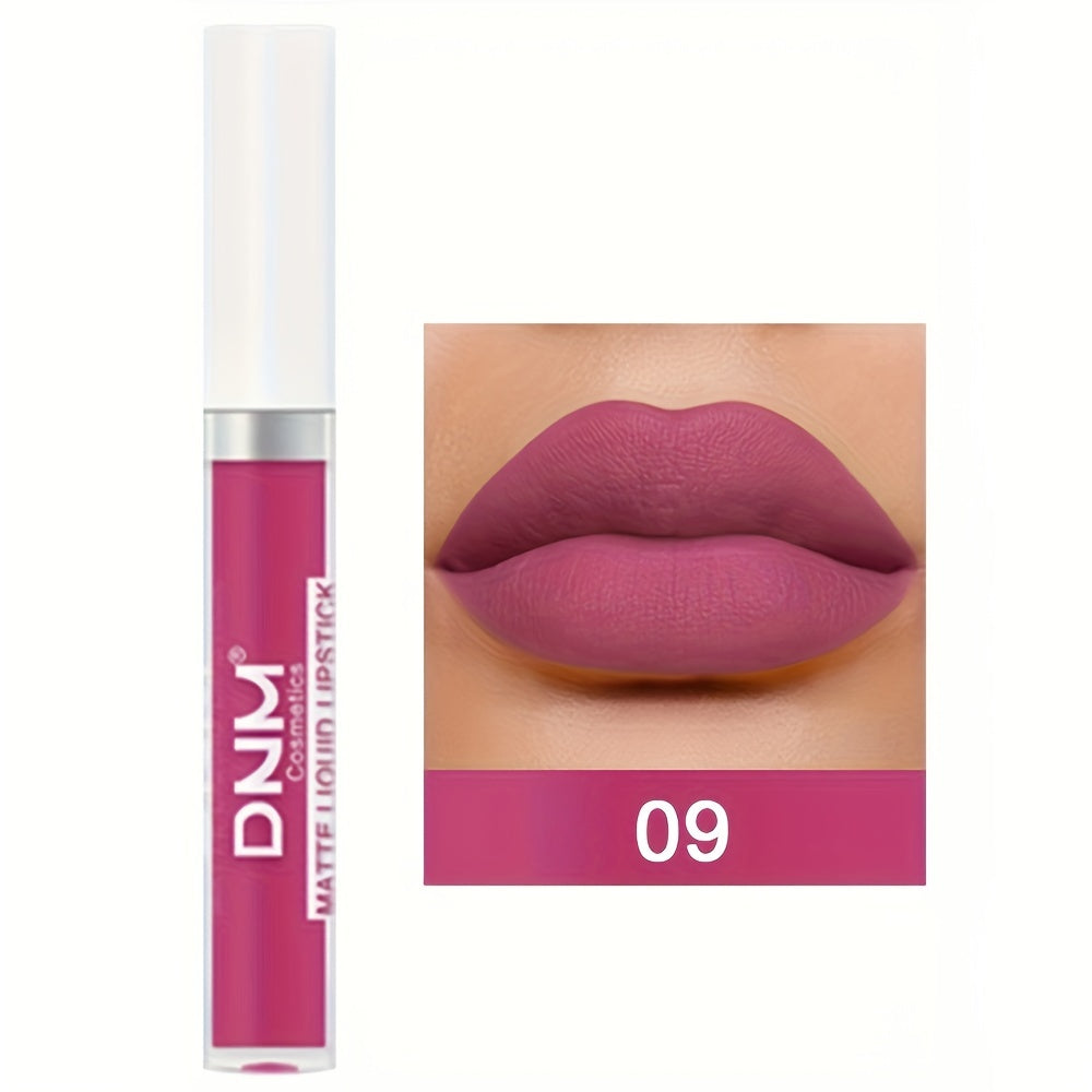 Brillo de labios mate a prueba de agua de larga duración para mujer con múltiples colores
