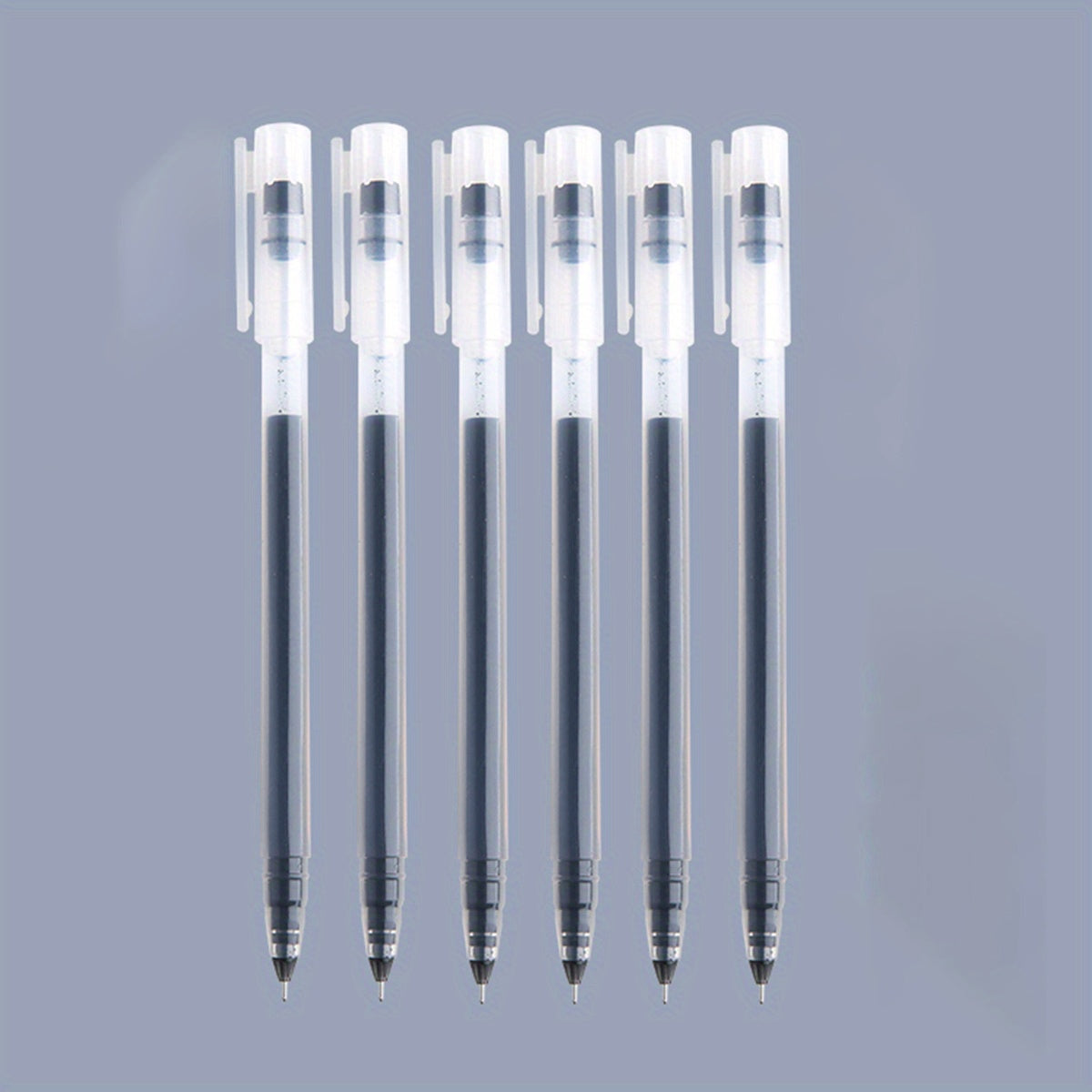 Large Capacity Gel Pens 0.5mm Needle Tip Pack of 6 or 10 for Students and Office