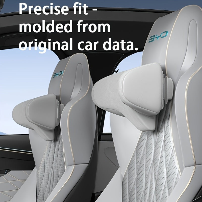 Adjustable Car Neck Pillow for Yuan Models White Interior Ergonomic Enhance