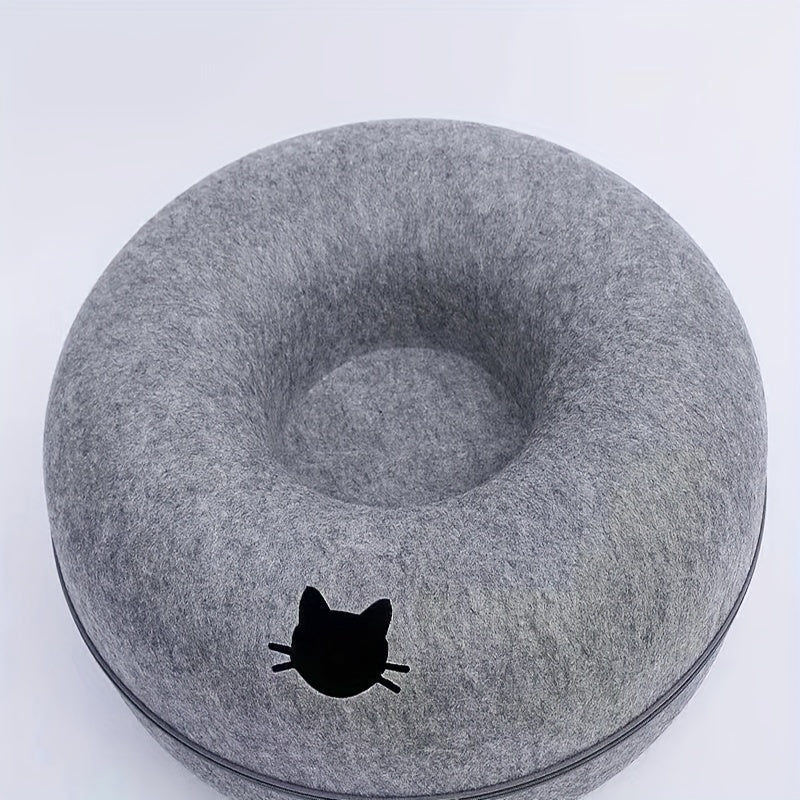 Lightweight Scratch-Resistant Cat Tunnel Bed for All Seasons