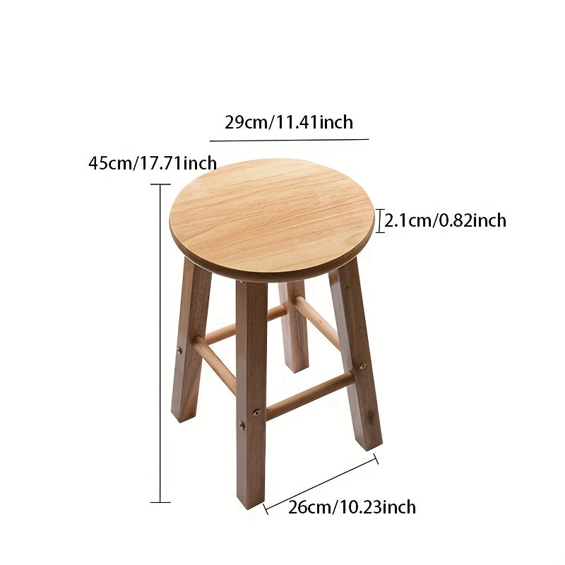Nordic Style Bar Stool 30cm Height Retro Design for Bars and Cafes