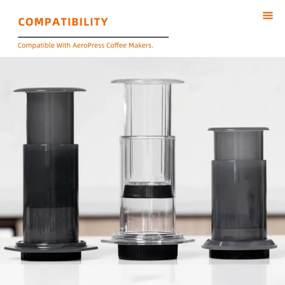 Stainless Steel Coffee Filter for AeroPress Reusable Mesh Filter with Paper Options