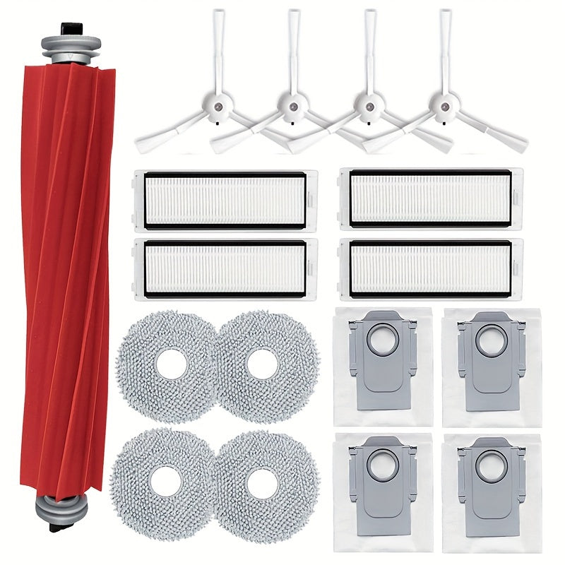Robot Vacuum Cleaner Spare Parts Kit Includes Brushes Filters Mop Pads Dust Bags