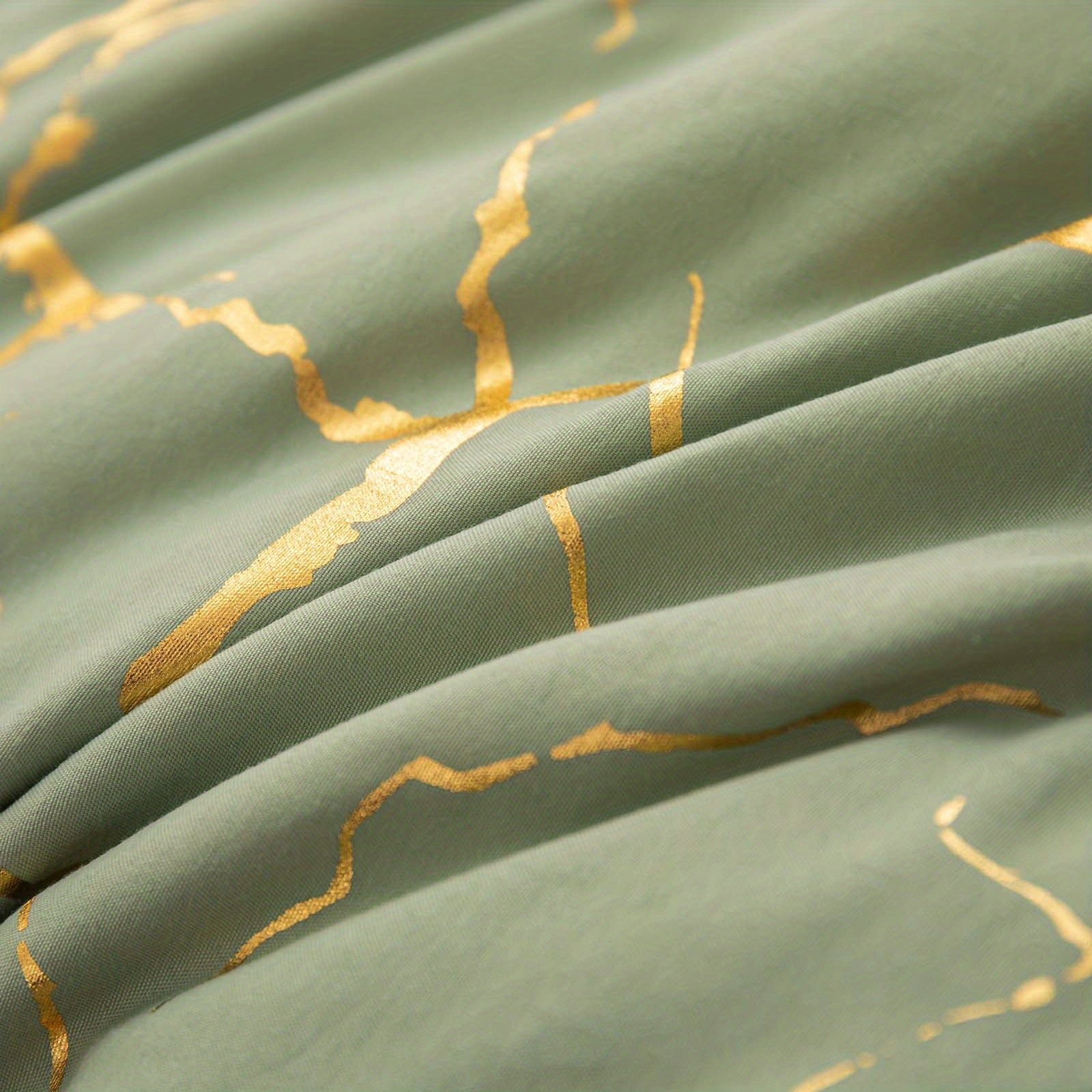 Elegant Marble Pattern Bedding Set in Pink Gray Green Blue Purple Washable Ultra-fine Fiber Duvet Cover 2-3 Piece