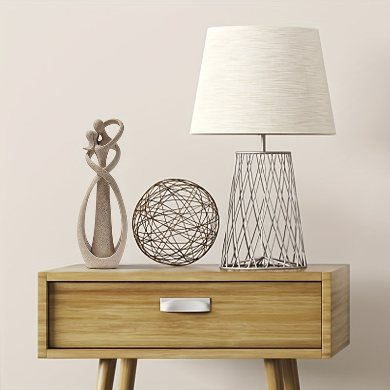 Modern uy yoki ofis dekoratsiyasi uchun abstrakt rezinadan qilingan o'pishayotgan juftlik haykali