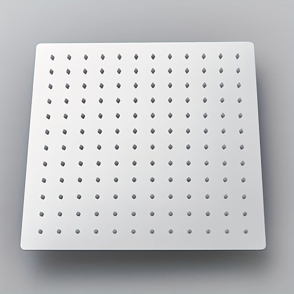 Нержавеющий стальной душевой головка с дождевым эффектом, квадратная полированная отделка, универсальные варианты установки, аксессуар с высоким давлением для водопада для ванной.