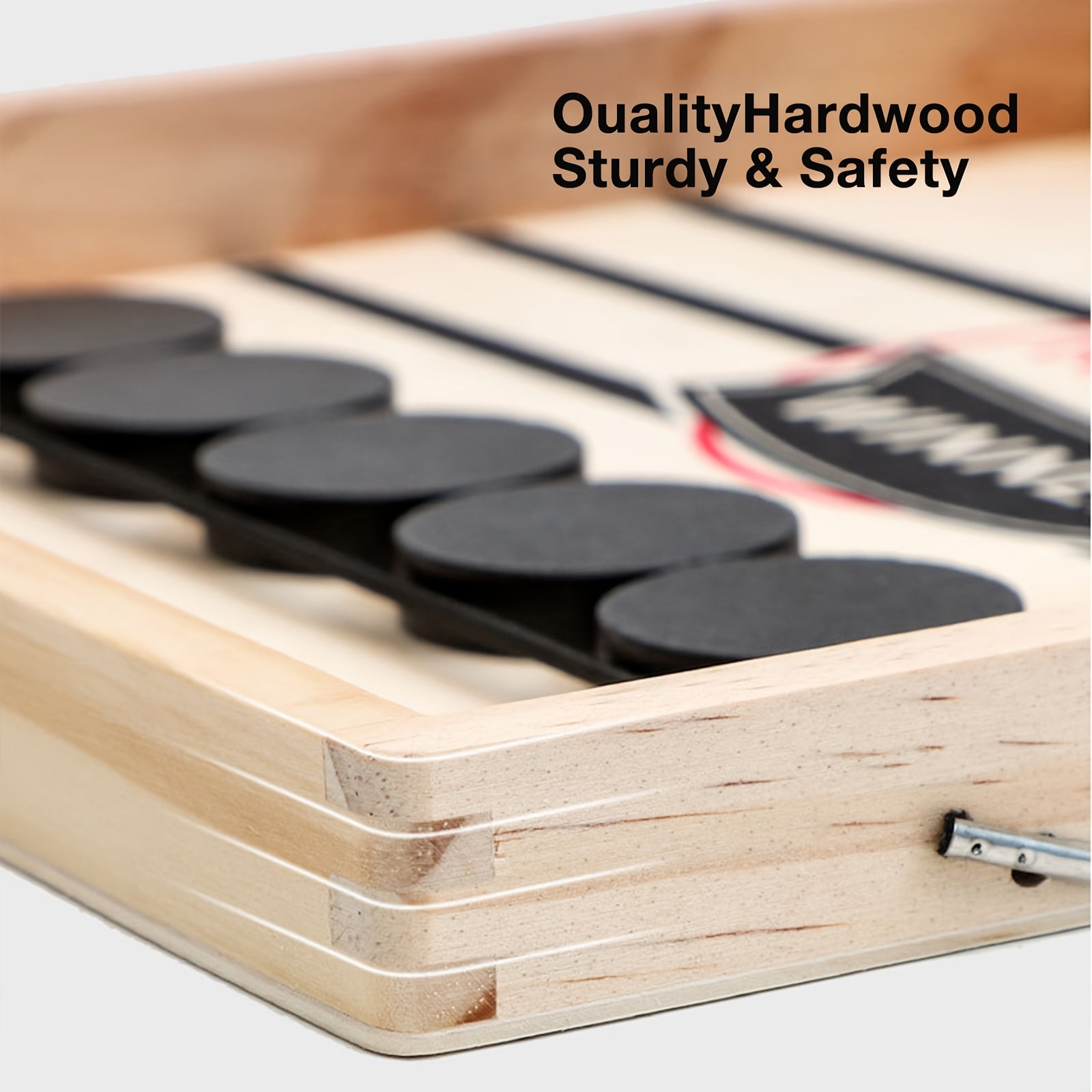 Fast Sling Puck Game Interactive Board Game for Family and Office Black and White Chess Pieces Educational Toy for All Ages