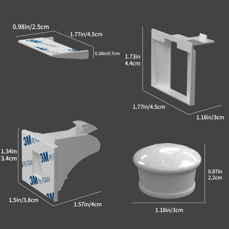 4 ta magnetli bolalar xavfsizlik qulflari shkaflar va chiroqlar uchun