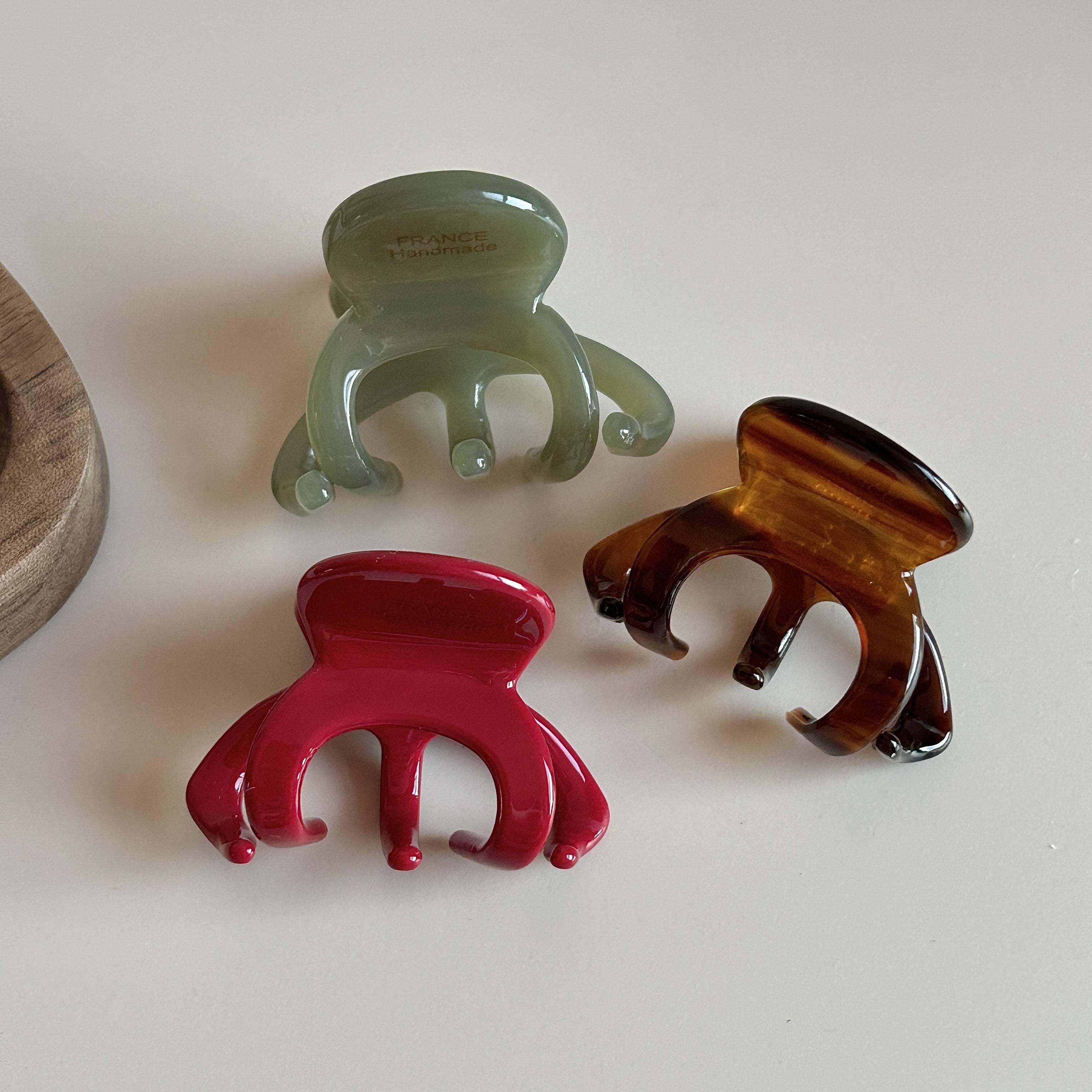 3 шт. заколки для волос из ацетата для женщин, ежедневное использование, высокие резинки для хвостика, складные