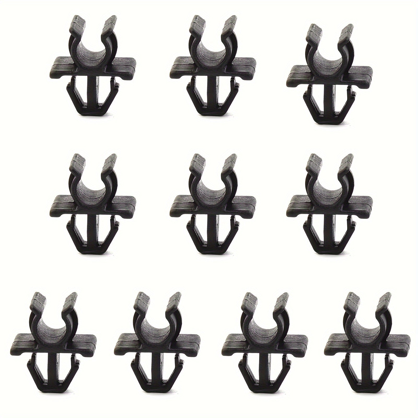 10Pcs Hood Support Prop Rod Retainer Clips Plastic Fasteners for Automotive Bonnet