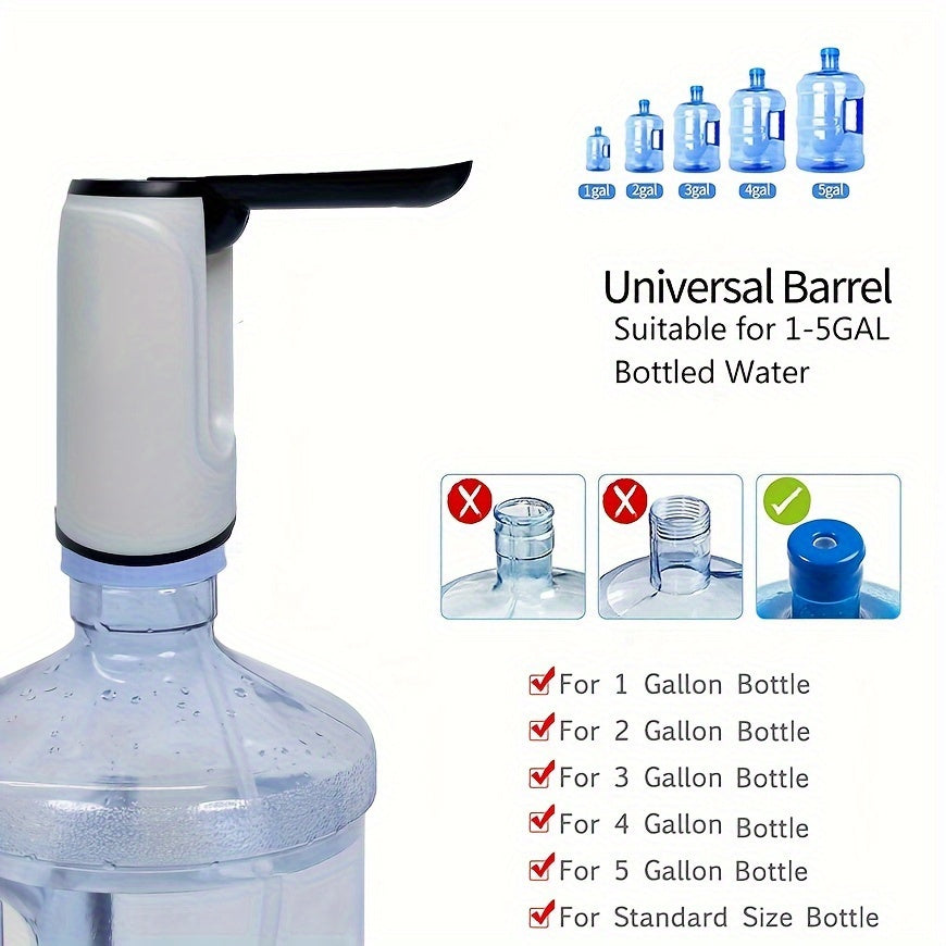 Rechargeable Smart Water Dispenser Pump with Automatic Sensor and Compact Design