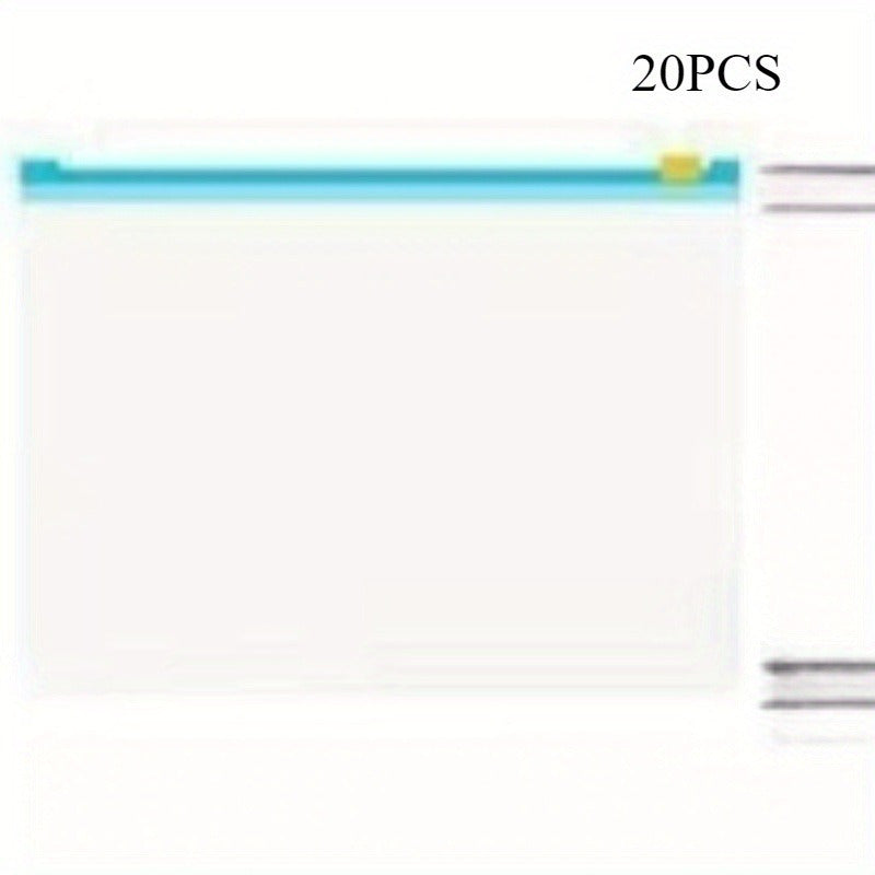 Ochiq plastmassa Ziplock sumkalar, qayta ishlatiladigan, suyuqlik o'tkazmaydigan, meva, sabzavot va atıştırmalıklar uchun saqlash