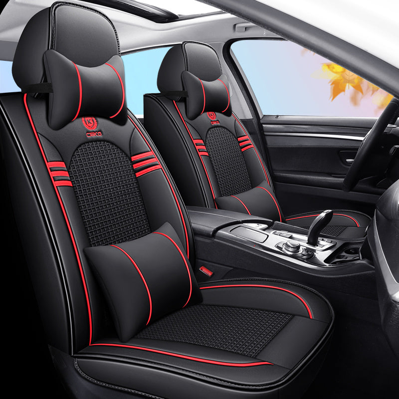 Universal Car Seat Cushion Cover Synthetic Leather Breathable All-Season Seat Pad