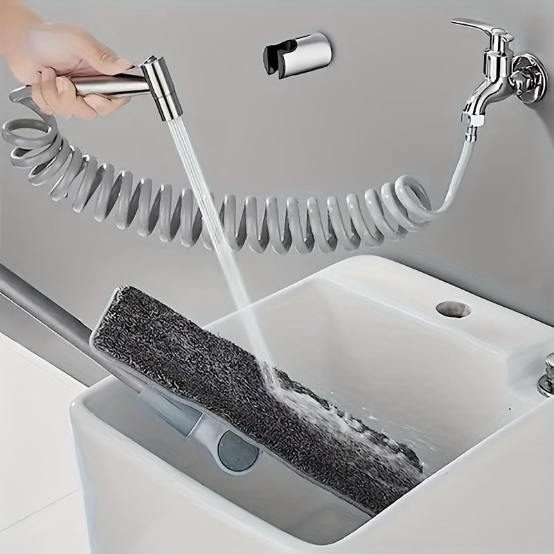 Stainless Steel 3-Piece Shower Head Set with Handheld Bidet and Tub Attachment