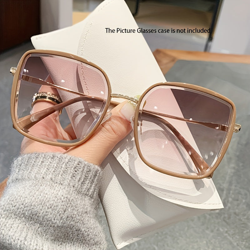 Градиентные квадратные солнцезащитные очки для мужчин и женщин, антибликовое вождение, пляжный отпуск