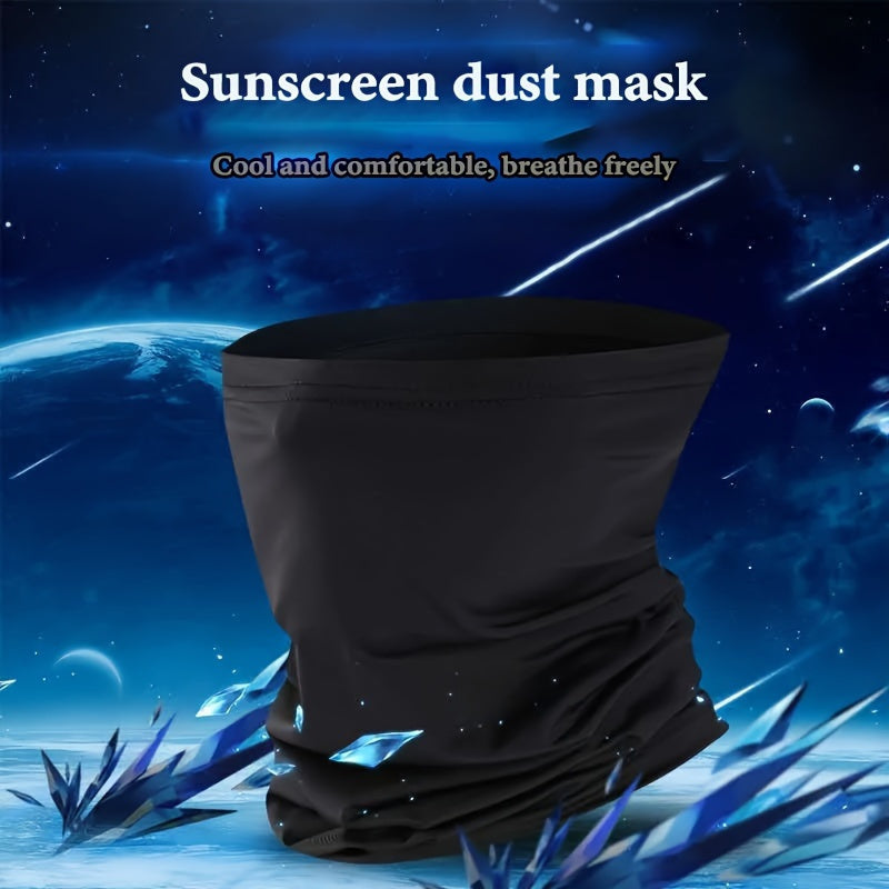 Bufanda transpirable de protección solar, de poliéster tejida, para cuello, ideal para deportes al aire libre, ciclismo, a prueba de polvo y viento