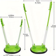 Juego de 2 o 4 soportes ajustables para bolsas, estante para almacenamiento de alimentos en la cocina