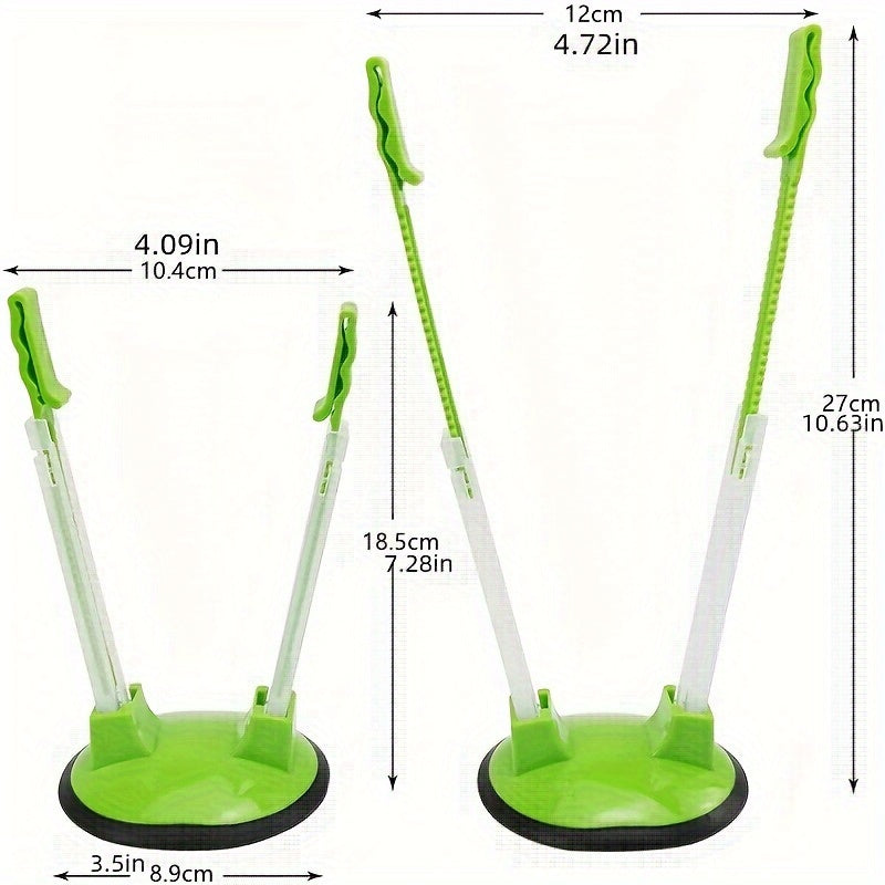 Juego de 2 o 4 soportes ajustables para bolsas, estante para almacenamiento de alimentos en la cocina