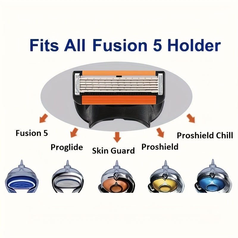 Men's Disposable Razor Set with 24 Blades, Refillable Metal Blades, Easy to Use