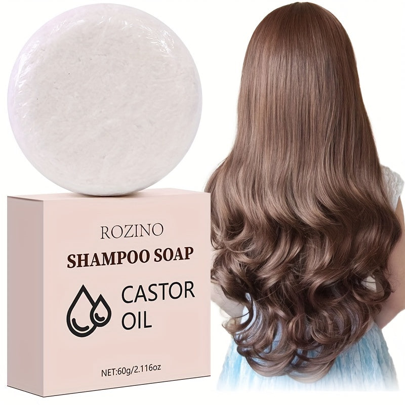 Unisex Castor Oil Shampoo for Oily Scalp and Hair Cleansing Natural Moisturizing