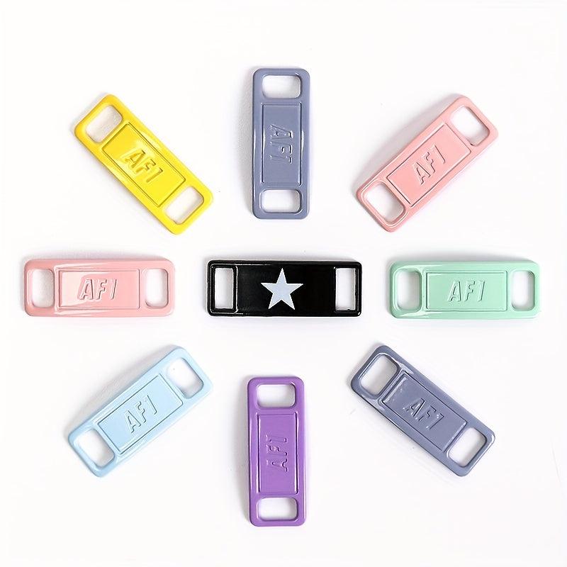 Unisex Shoe Lace Buckle Silver Metal Shoe Accessory