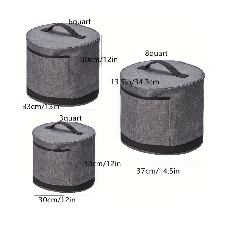 Tez tayyorlov uchun izolyatsiyalangan chang qoplami 6QT 8QT Instant Pot uchun, oson tozalash va asboblar uchun cho'ntak bilan