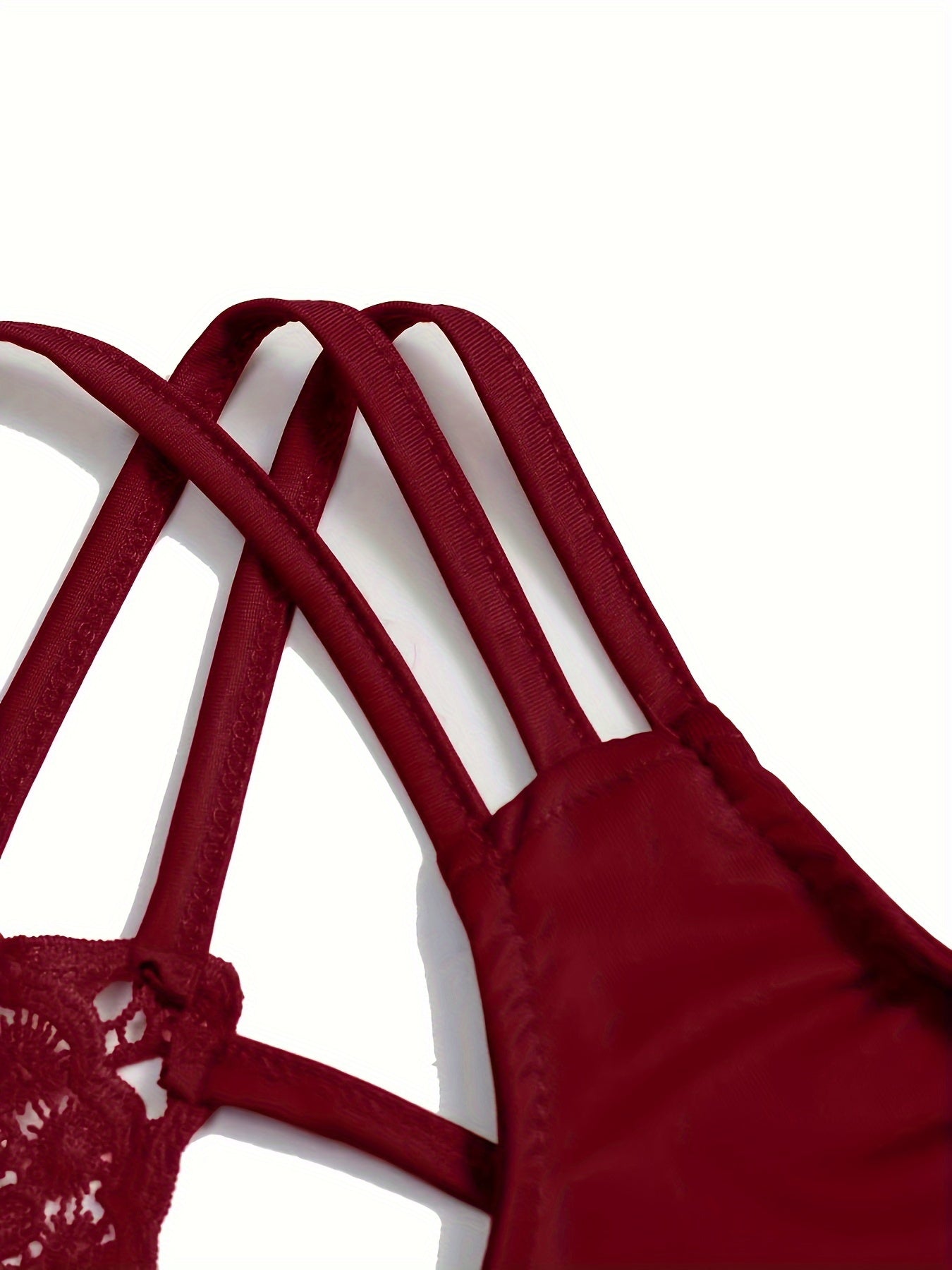 Women's Large Size Lace Suspender Waistcoat Backless Adjustable Straps Casual Chic