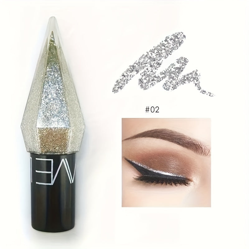 Liquid Eye Liner Glitter Brown Pink Silver Shimmer Makeup Tool