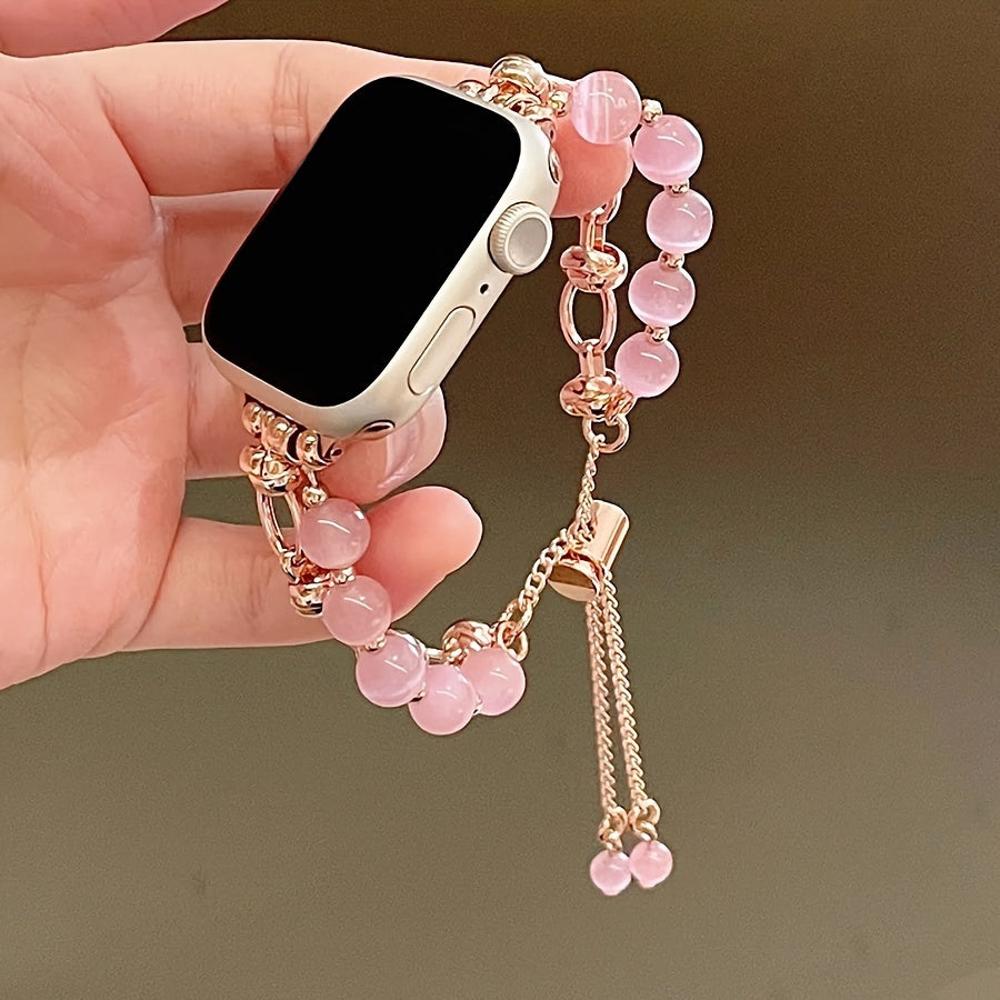 Apple Watch Ultra SE Series Strap with Cat's Eye Stone Adjustable Fit Compatible with Series 1-9